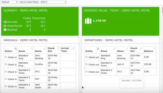 Checking Guests in & out, Print & Send Invoices, Mark as Paid in PMS